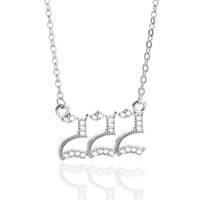 CZ Angel Number Necklace